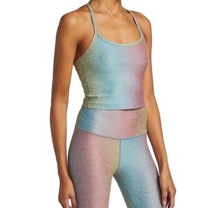 (#12)BEYOND YOGA Spacedye Rainbow Crop Tank